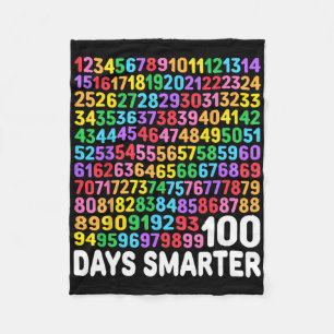 100 dagen Slimmere Wiskunde 100ste Dag van de Scho Fleece Deken