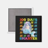 100 dagen slimmere zeemeermin 100e schooldag magneet (Voorkant / Achterkant)