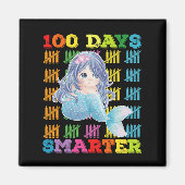 100 dagen slimmere zeemeermin 100e schooldag magneet (Voorkant)