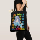 100 dagen slimmere zeemeermin 100e schooldag tote bag (Dichtbij)