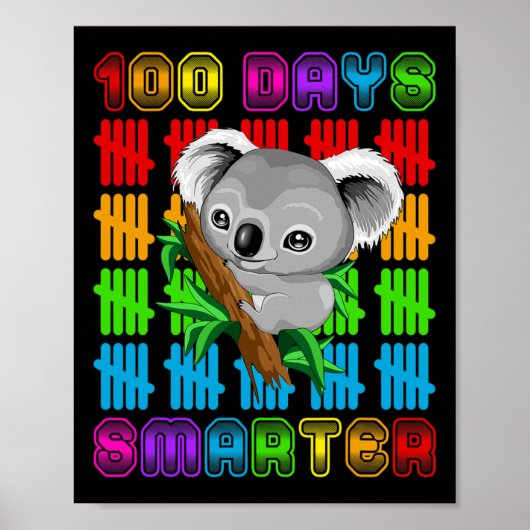 100 dagen smarter Koala Beer overvalt 100e dag Poster (Voorkant)