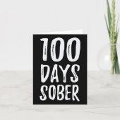 100 dagen Sober Gefeliciteerd obritiseerd Kaart (Voorkant)