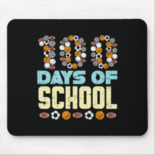 100 dagen sport Football van Baketball Muismat