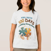 100 dagen sterke geesten bouwen: puzzelstuk Tri-Blend shirt (Voorkant)