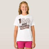 100 Dagen Strooien Met Plezier 100 Dagen van Schoo T-shirt (Voorkant volledig)