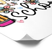 100 dagen sublimatie op school poster (Hoek)