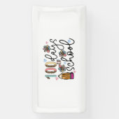 100 dagen sublimatie op school spandoek (Verticaal)