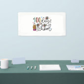 100 dagen sublimatie op school spandoek (Beurs)