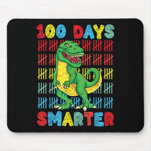 100 dagen T-rex 100ste schooldag Muismat (Voorkant)