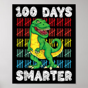 100 dagen T-rex 100ste schooldag Poster