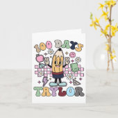 100 dagen taylor leraar voor kinderen 100e dag van kaart (Gele Bloem)