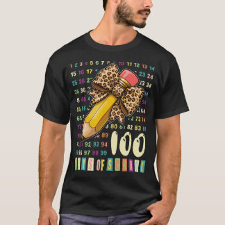 100 dagen tellen op school voor wiskundeleraren me t-shirt