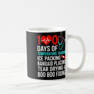 100 dagen temperatuur schoolverpleegster 100ste da koffiemok