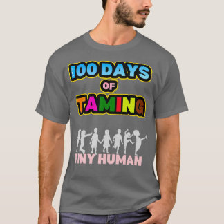 100 dagen Tiny Humans 100e schooldag T-shirt
