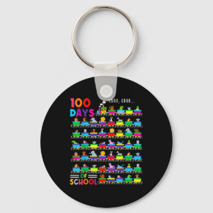 100 dagen trein met Kinder dieren 100 dagen school Sleutelhanger