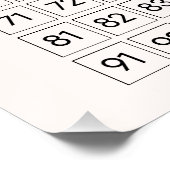 100-dagen uitdaging Fun-tracker voor slaapkamer th Perfect Poster (Hoek)