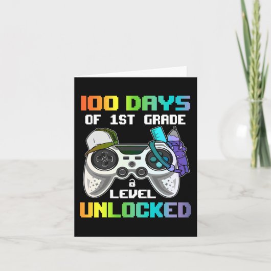 100 dagen van 1e klas niveau ontgrendelde gamer vi kaart (Voorkant)