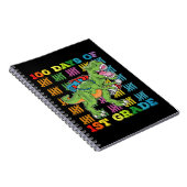 100 dagen van 1e klas T Rex Dinosaur School Notitieboek (Rechterzijde)