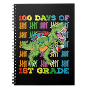 100 dagen van 1e klas T Rex Dinosaur School Notitieboek