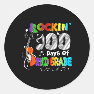 100 dagen van 2e klas 100e dag van schooljongens G Ronde Sticker