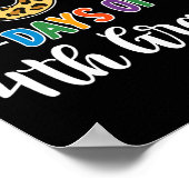 100 dagen van 4e klas leraar student 100e dag SC Poster (Hoek)