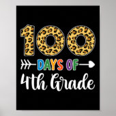 100 dagen van 4e klas leraar student 100e dag SC Poster (Voorkant)