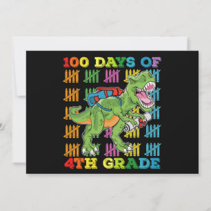 100 dagen van 4e klas T rex dinosaurus school Kaart