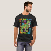 100 dagen van 5e klas T rex dinosaurus school T-shirt (Voorkant volledig)