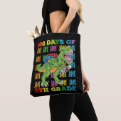 100 dagen van 5e klas T rex dinosaurus school Tote Bag (Dichtbij)