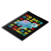 100 dagen van Awesome Turtle 100ste dag van school Notitieboek (Linkerzijde)
