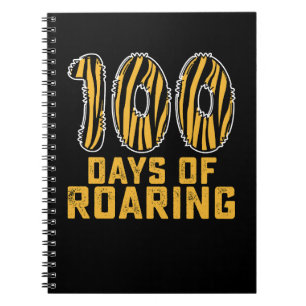 100 dagen van brullende tijger grappige 100ste dag notitieboek