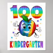 100 dagen van de 100e dag van de kinderschool poster (Voorkant)