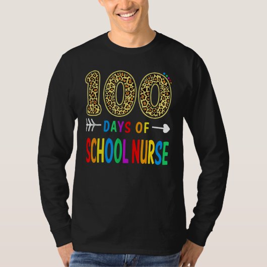 100 dagen van de 100e dag van de leerling van de v t-shirt (Voorkant)