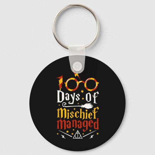 100 dagen van de 100e schooldag sleutelhanger (Voorkant)