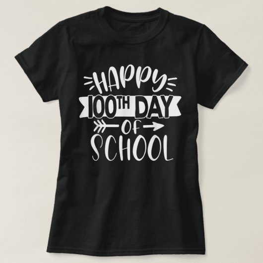 100 dagen van de 100ste dag van de leerling t-shirt (Design voorkant)