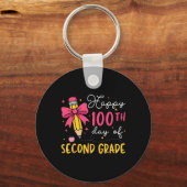 100 dagen van de 2e klas 100ste dag van school T Sleutelhanger (Voorkant)