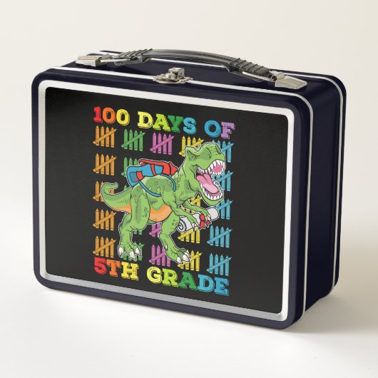 100 dagen van de 5e klas T Rex dinosaurus school (Voorkant)