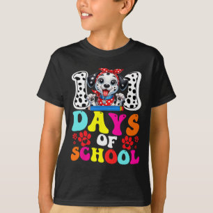 100 dagen van de Dalmatische hond van de school 10 T-shirt