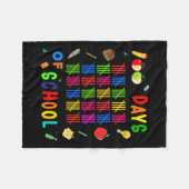 100 dagen van de eerste 100 dagen van de schooller fleece deken (Voorkant (Horizontaal))