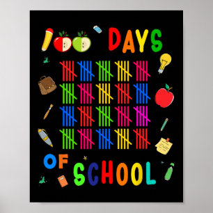 100 dagen van de eerste 100 dagen van de schooller poster