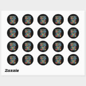 100 dagen van de eerste klas docent Kinder 100e Ronde Sticker (Vel)