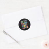 100 dagen van de eerste klas docent Kinder 100e Ronde Sticker (Envelop)