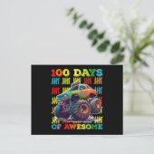 100 dagen van de Geweldige school van de Monstervr Briefkaart (Staand voorkant)