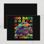 100 dagen van de Geweldige school van de Monstervr Briefkaart (Voorkant / Achterkant)