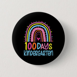 100 dagen van de kleuterschool Rainbow Happy 100th Ronde Button 5,7 Cm