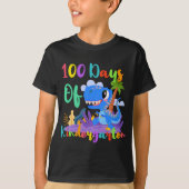 100 dagen van de leerkracht Kindergarten Funny Din T-shirt (Voorkant)