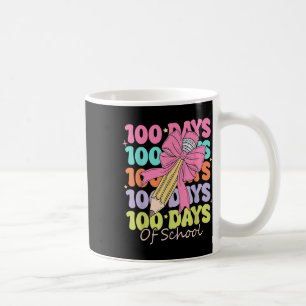 100 dagen van de leraar Coquette Bow 100ste dag Koffiemok