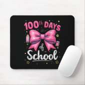 100 dagen van de leraar Coquette Bow 100ste dag Muismat (Met muis)