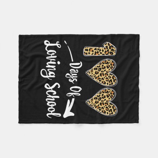 100 dagen van de liefdesschool fleece deken (Voorkant (Horizontaal))