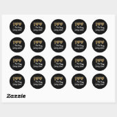 100 dagen van de liefdesschool ronde sticker (Vel)